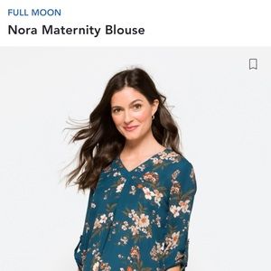 Full Moon Maternity Blouse- Floral Print